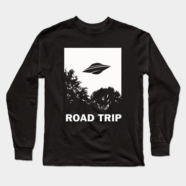 UFO Road Trip Long Sleeve T-Shirt by dumbshirts